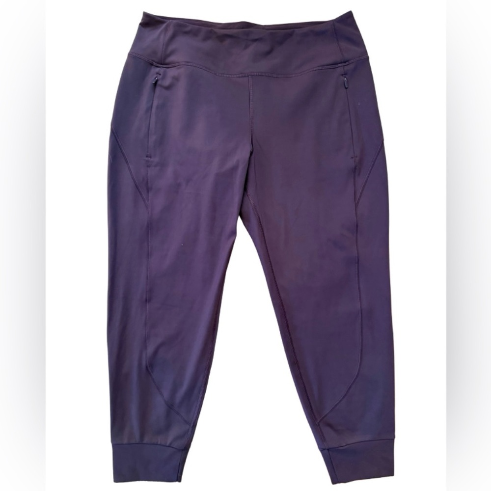 Athleta Rainier Mid Rise Jogger Purple, Size Large